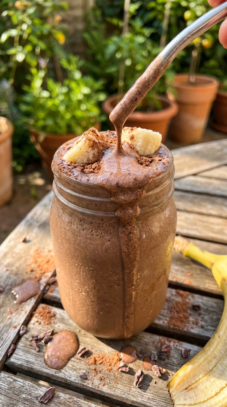 Chocolate Banana Protein Smoothie