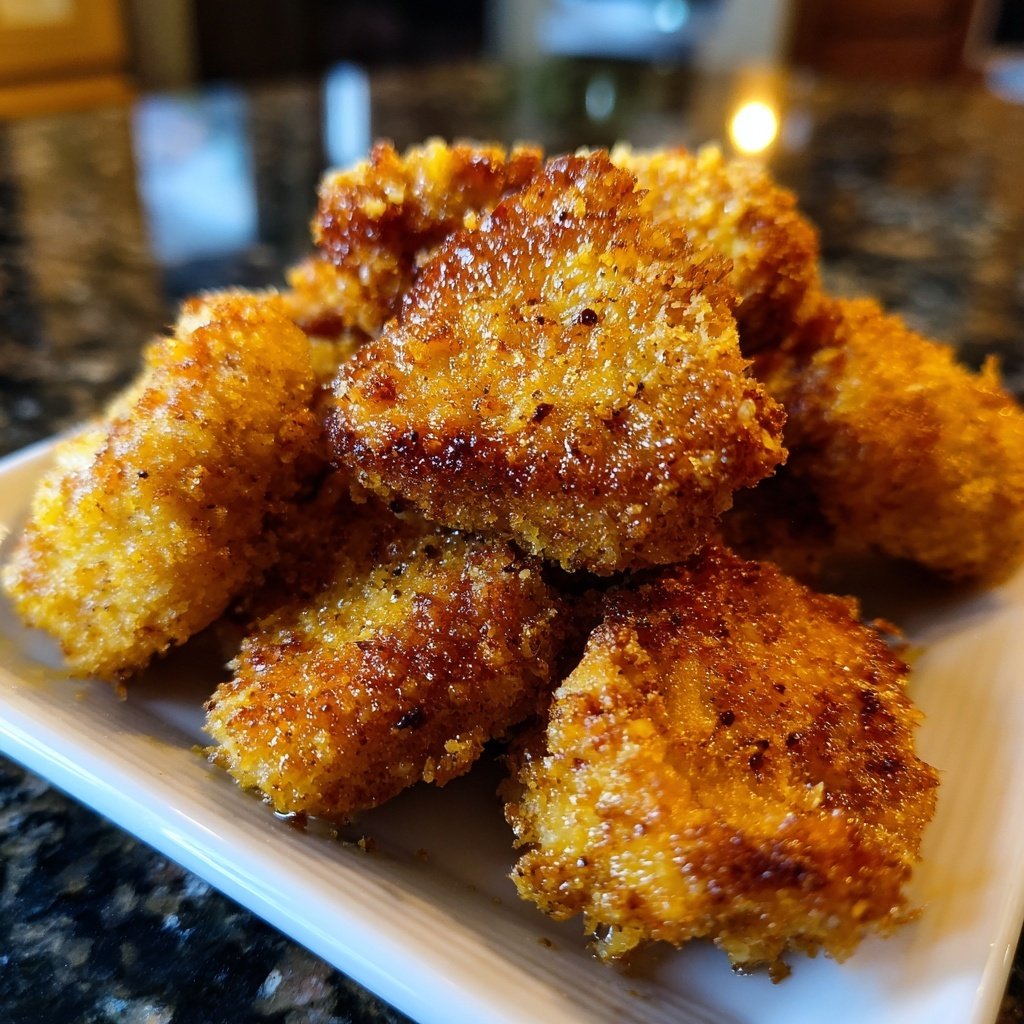 Baked Honey Garlic Chicken Nuggets