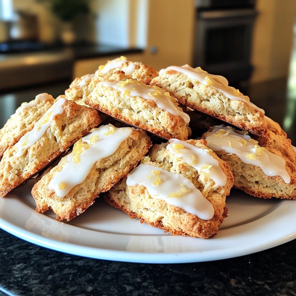 Meyer Lemon Ginger Scones