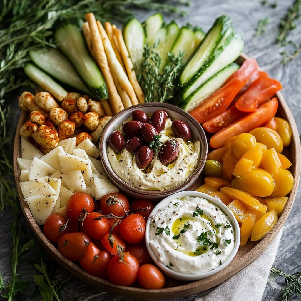 Mediterranean Crudités Platter