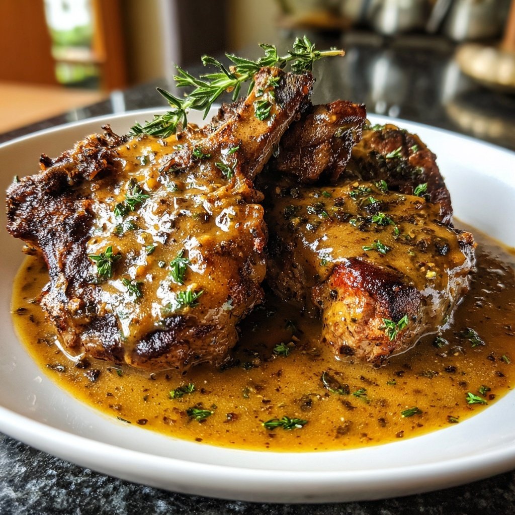 Slow Cooker Pork Chops Gravy