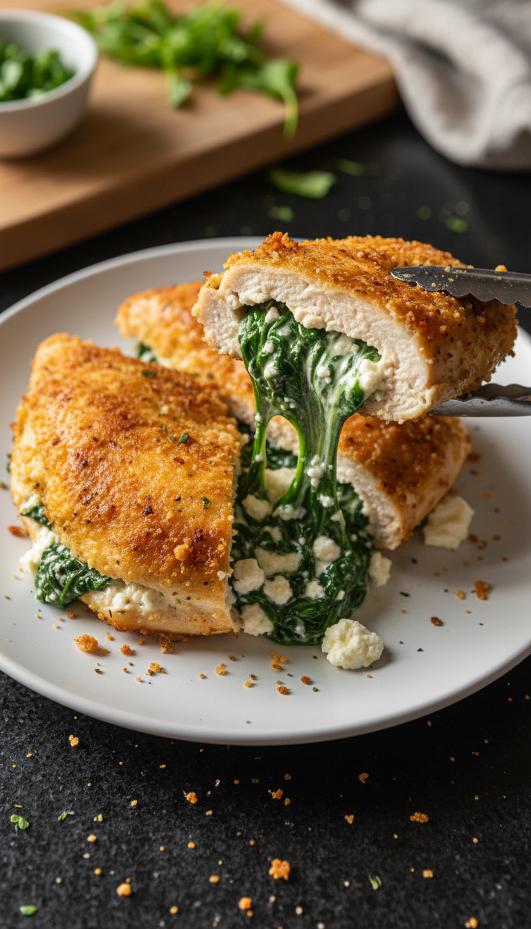 Spinach and Feta Stuffed Chicken