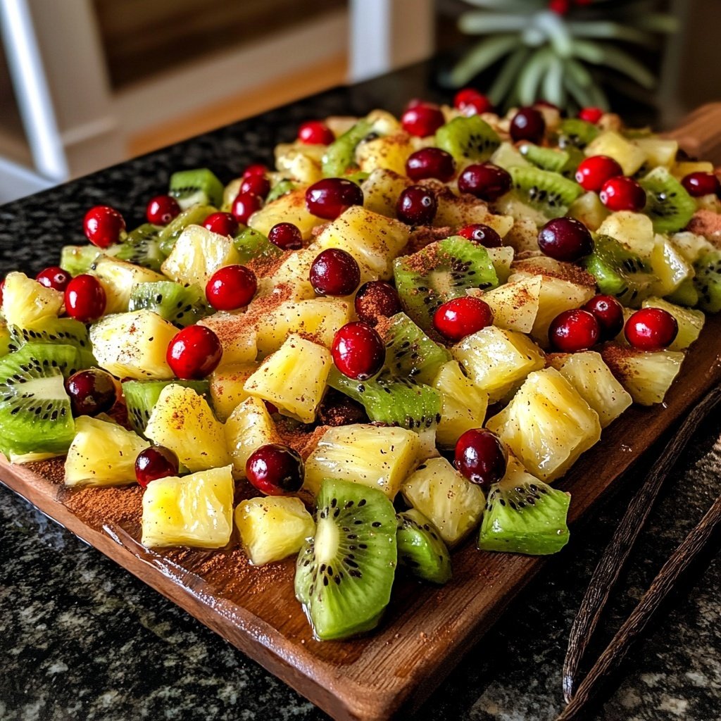 Christmas Fruit Salad with Cinnamon and Vanilla