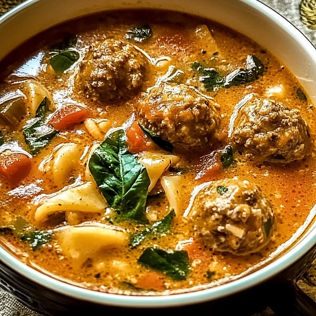 Creamy Italian Meatball Soup: An Incredible Ultimate Recipe for 6