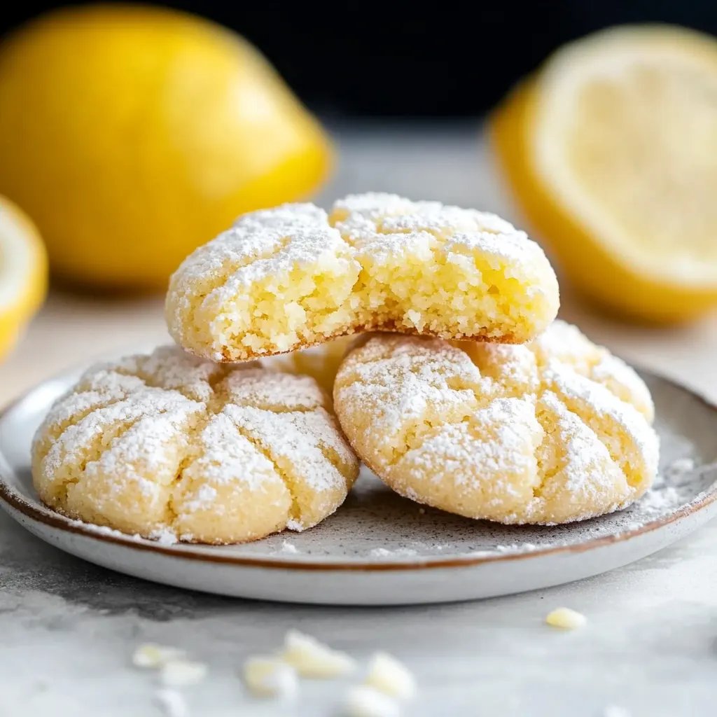Lemon Crinkle Cookies