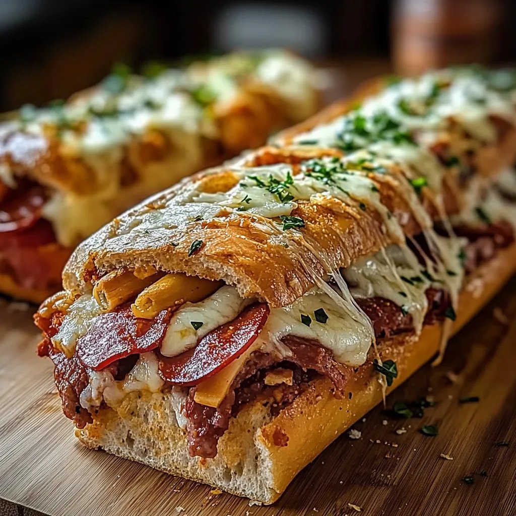 Irresistible Baked Italian Sub Sandwiches