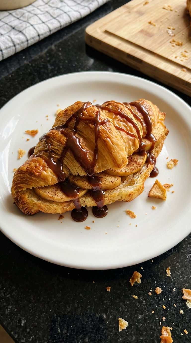 Caramel Apple Croissant Delight