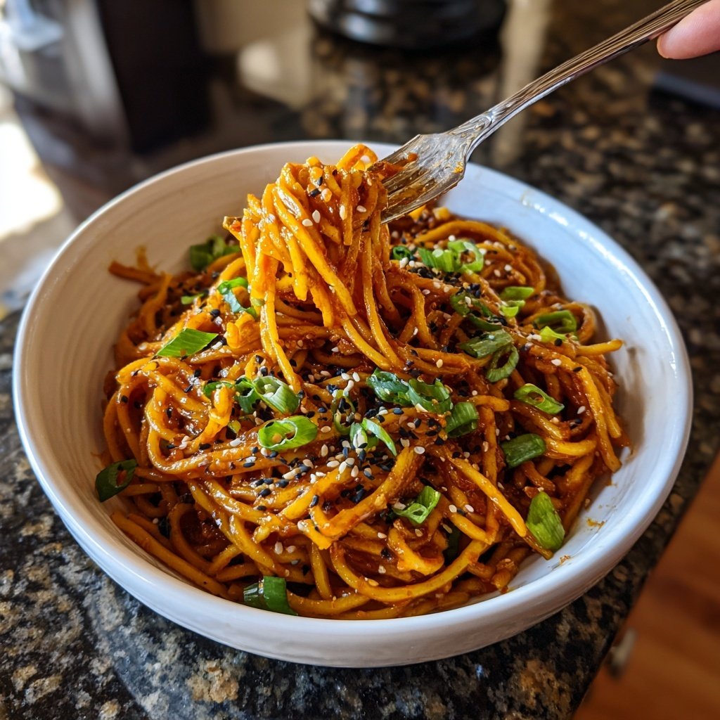 Gochujang Noodles Spicy Sweet