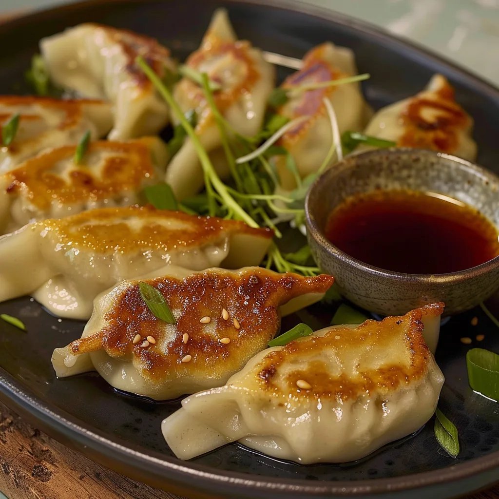 Pan-Fried Chicken Dumplings