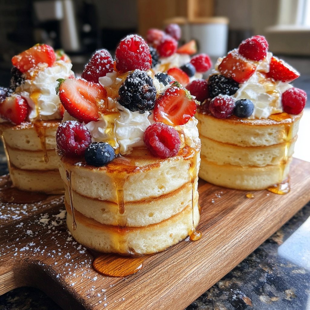 Buttermilk Pancake Cupcake Towers