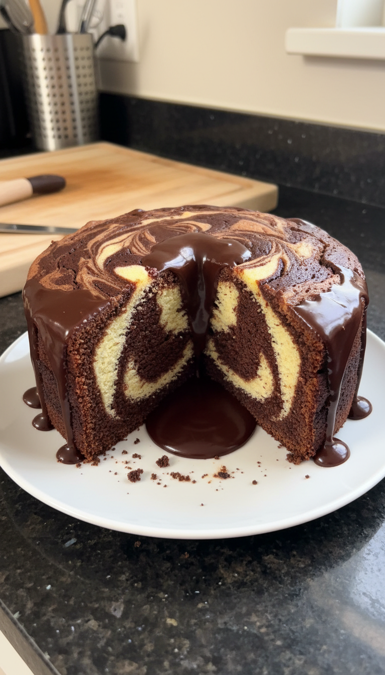 Deluxe Marble Chocolate Cake