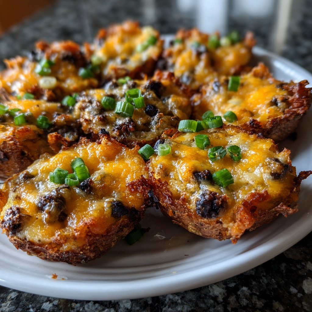 Loaded Potato Skins Black Bean