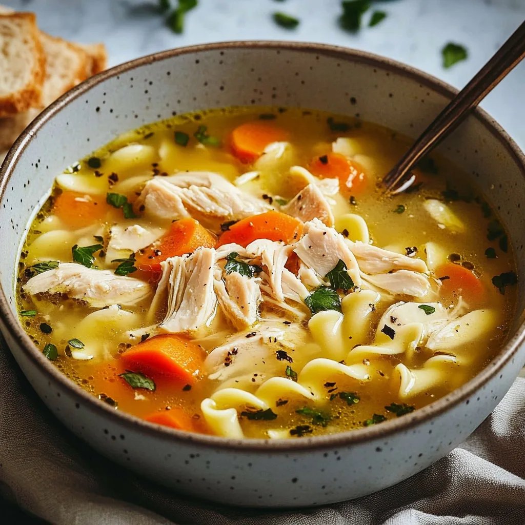 Easy Homemade Chicken Noodle Soup Recipe