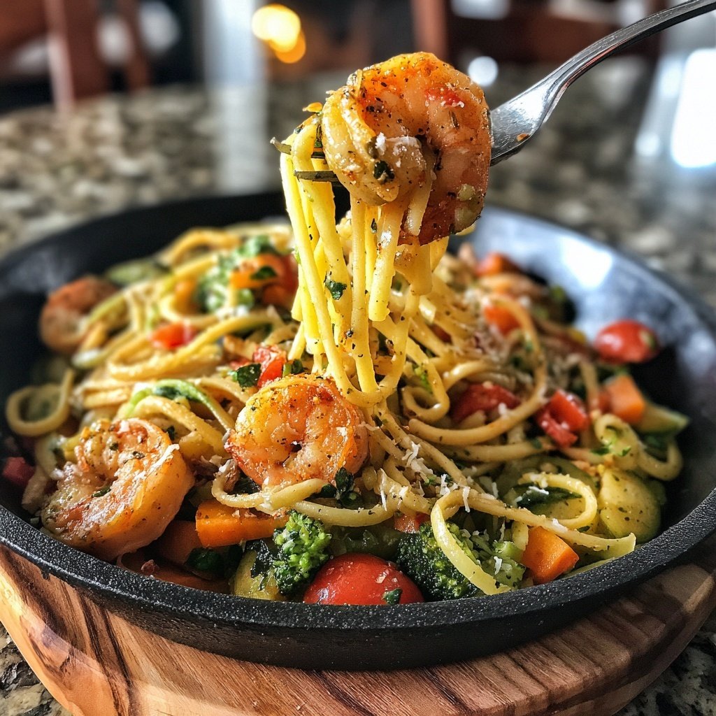 Pasta Primavera with Shrimp
