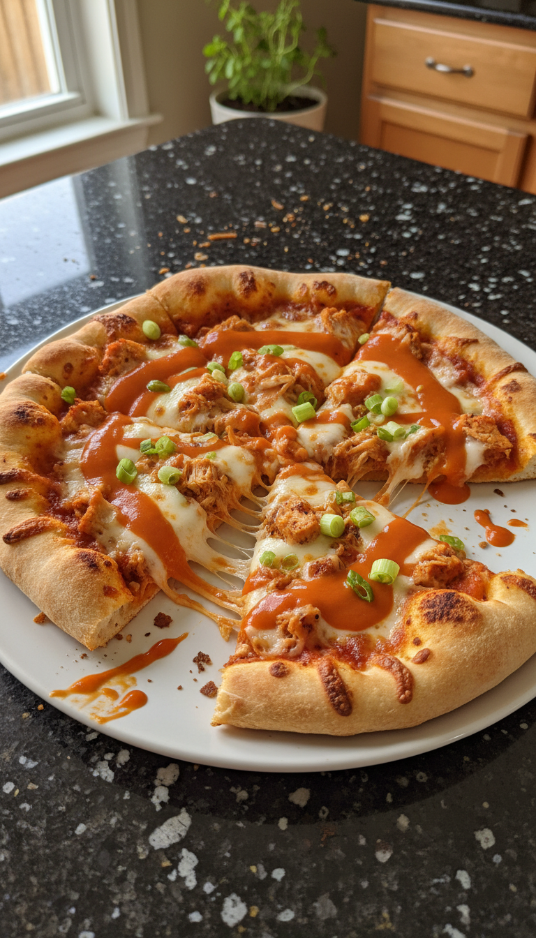 Buffalo Chicken Flatbread Pizza