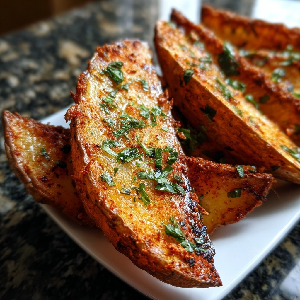 Baked Potato Wedges Smoked Paprika