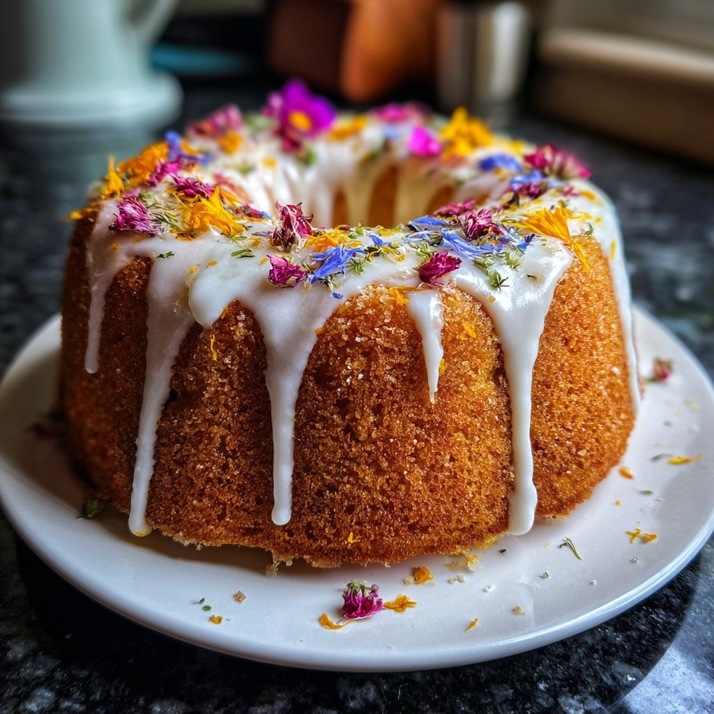 Floral Citrus Pound Cake