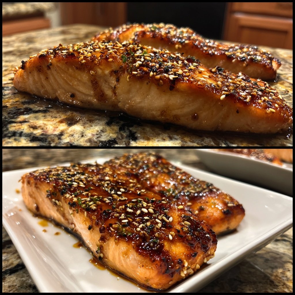 Sesame Grilled Salmon Fillets