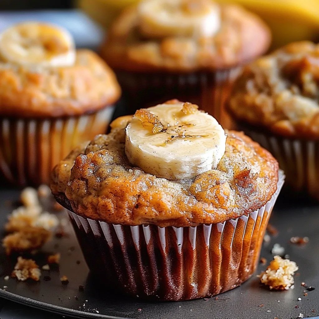 Soft & Fluffy Banana Muffins