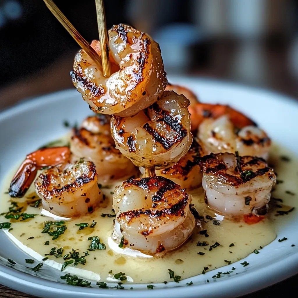 Grilled Shrimp Skewers with Garlic Butter Sauce: An Incredible Ultimate Recipe to Try
