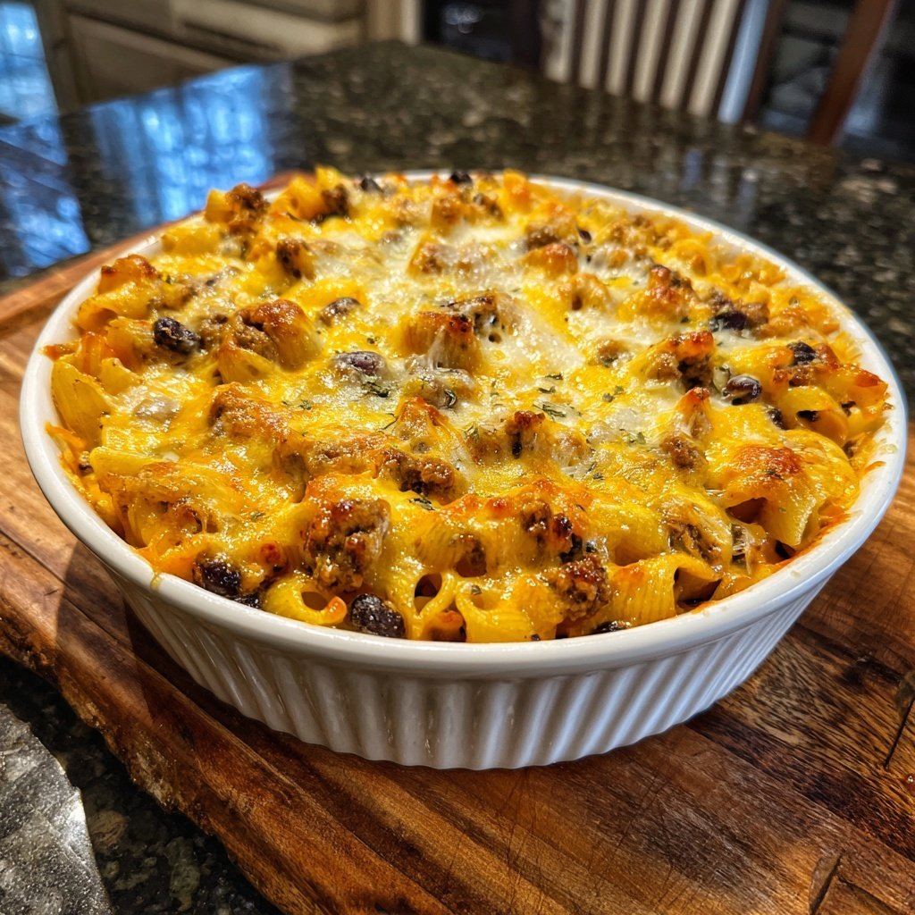 Mouthwatering Taco Pasta Casserole