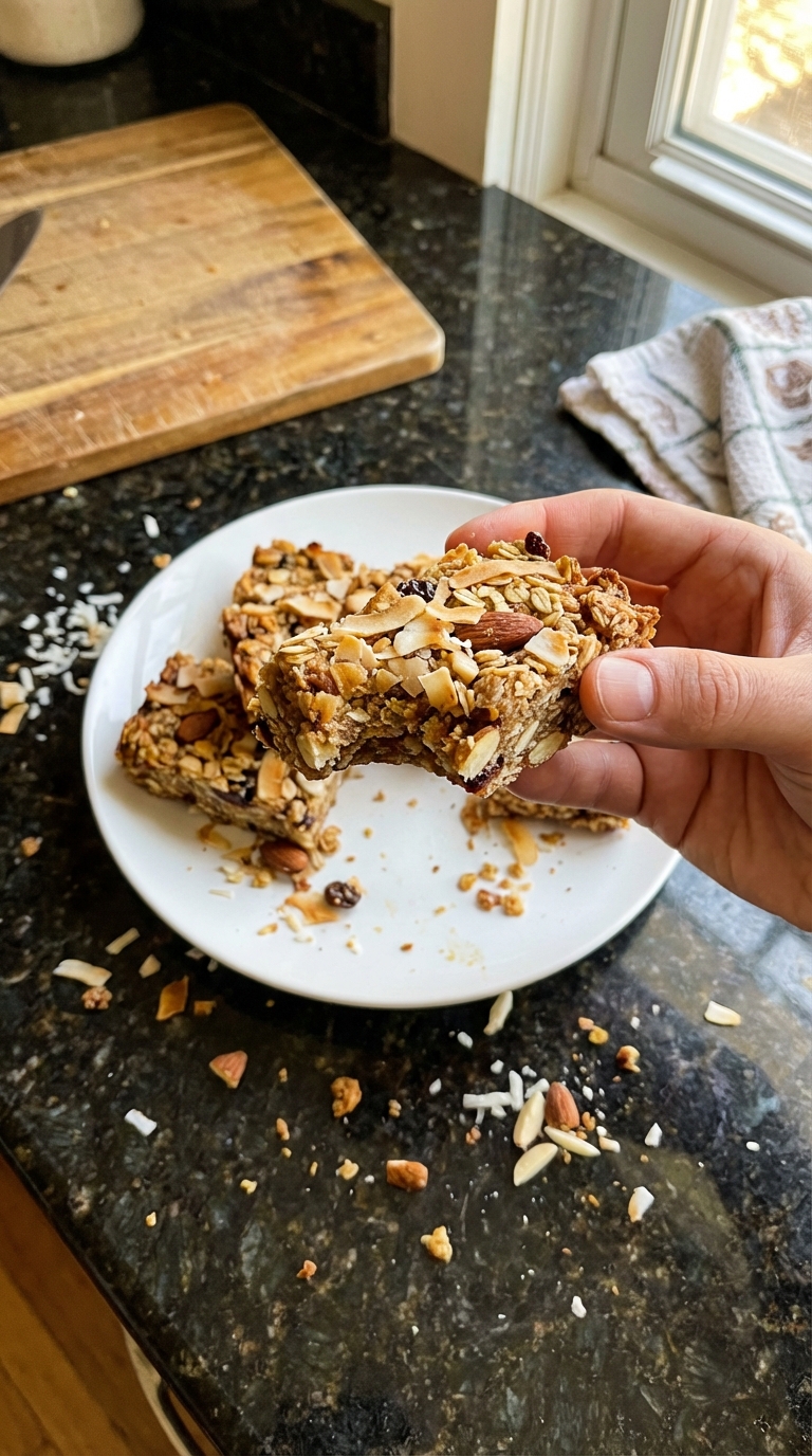 Almond Coconut Energy Bars