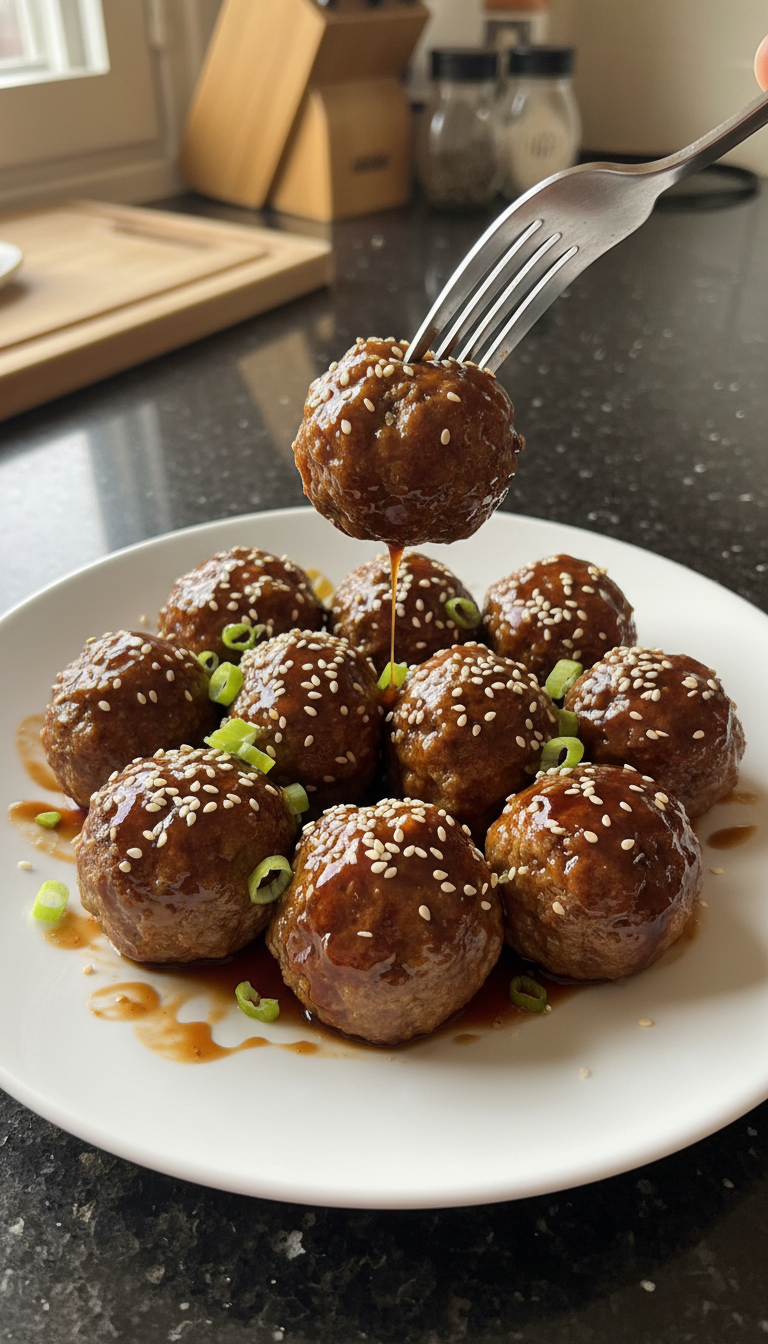 Teriyaki Beef Meatballs