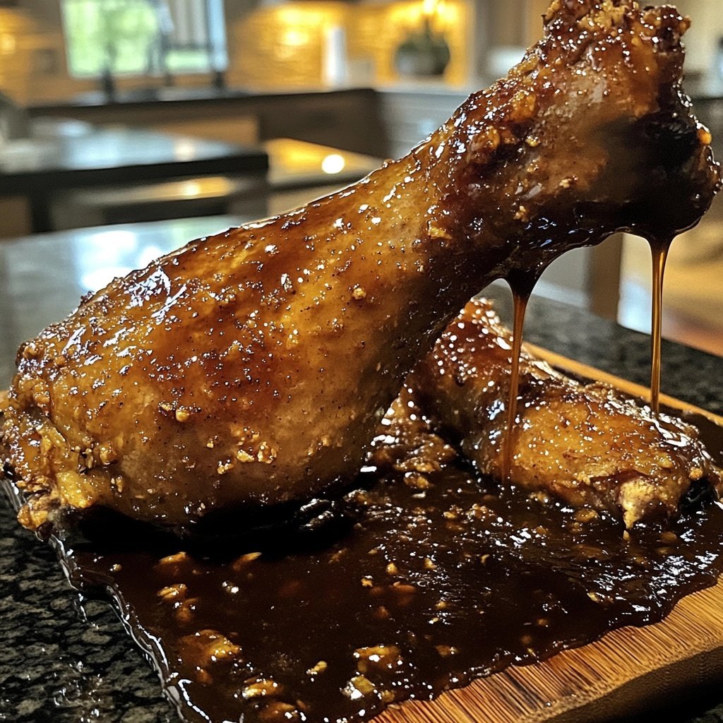 Crispy Goose Legs with Dark Beer Gravy