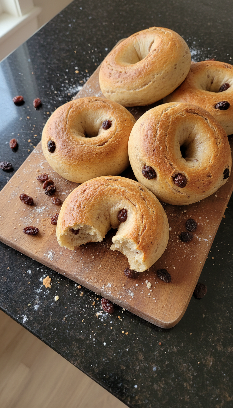 Cinnamon Raisin Protein Bagels