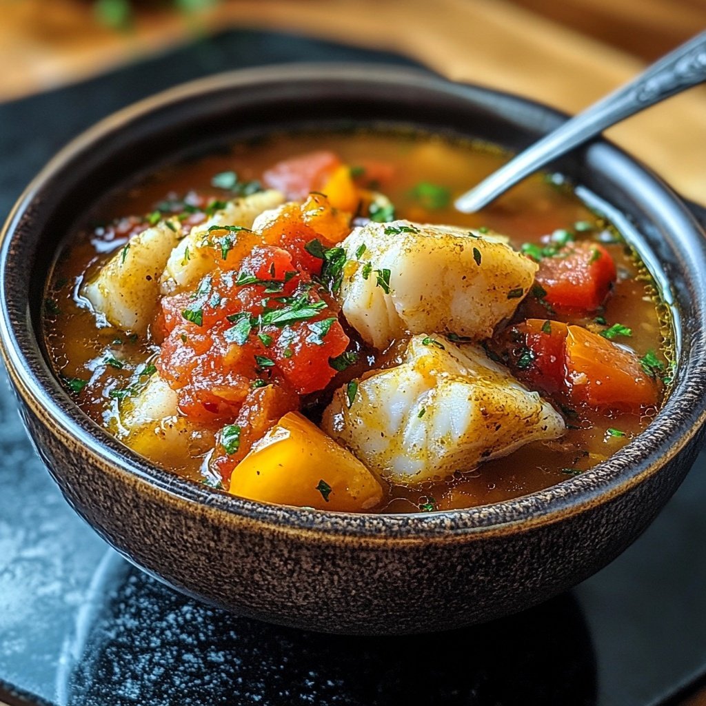 Italian Cod Fish Soup