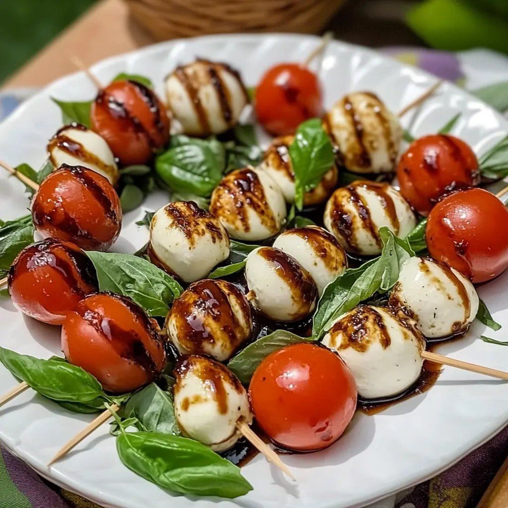 Caprese Skewers with Balsamic Glaze: An Amazing Ultimate Recipe