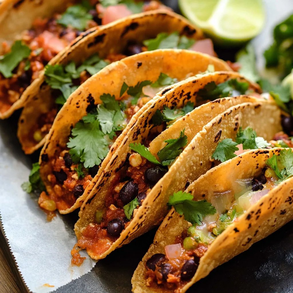 Crispy Black Bean Tacos