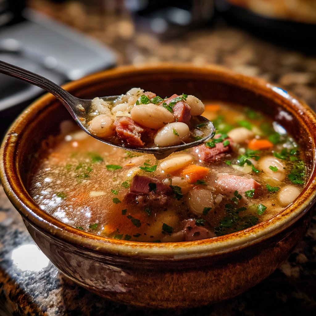 Ham and Bean Soup with Comfort Broth