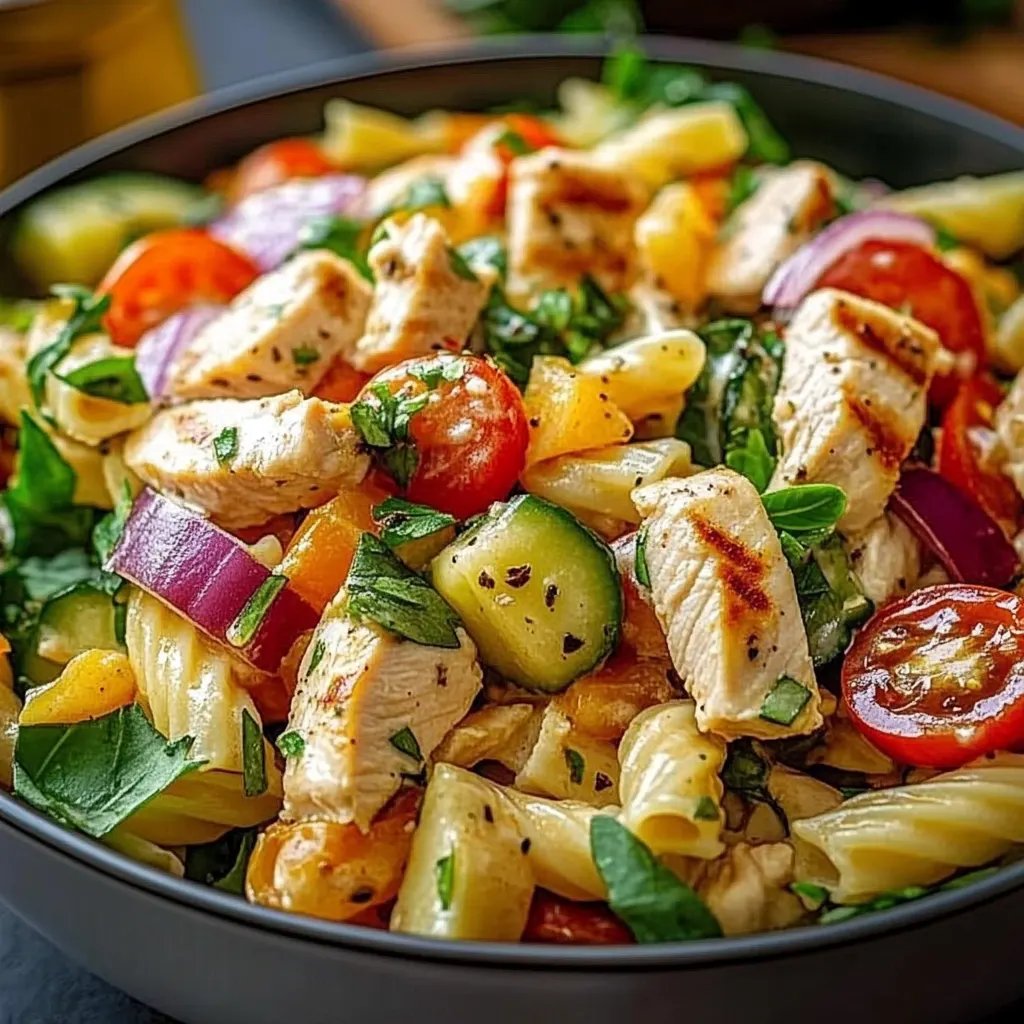 Mediterranean Chicken Pasta Salad: An Incredible 7-Ingredient Recipe