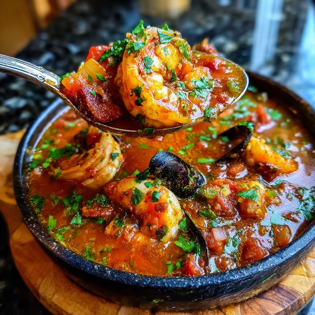 One-Pot Spicy Spanish Seafood Stew