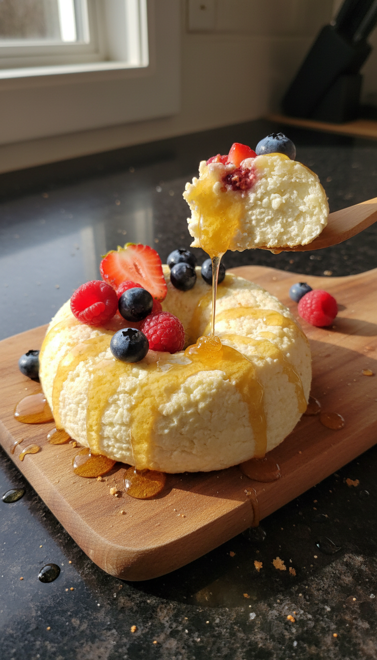 Honeyed Cottage Cheese Bagel Treat