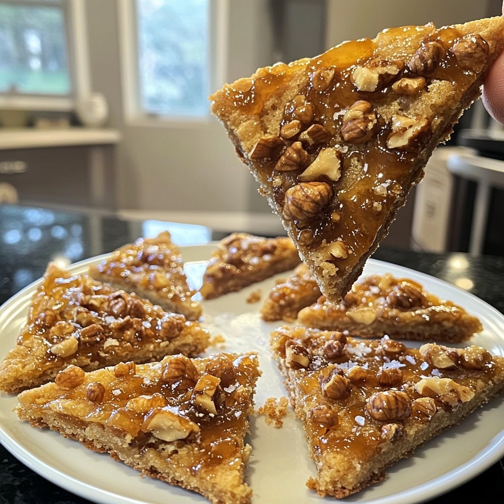 Caramelized Nut Corner Triangles