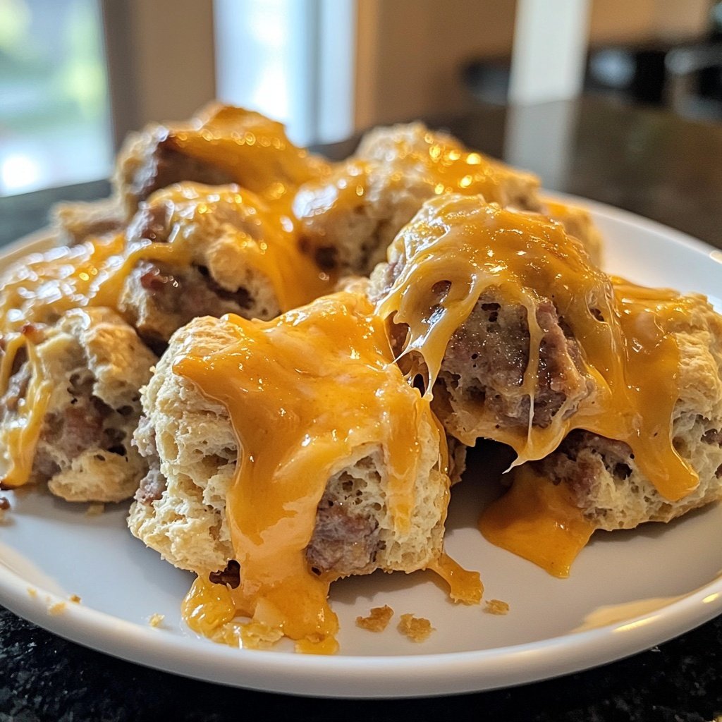 Savory Cheddar Bay Biscuit Sausage Balls