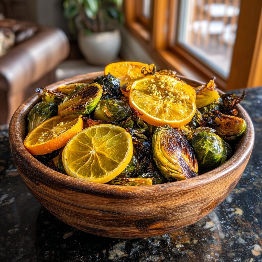 Roasted Brussels Citrus Medley